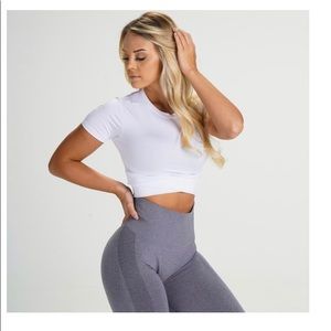 NVGTN White Crossbody Tee Size S